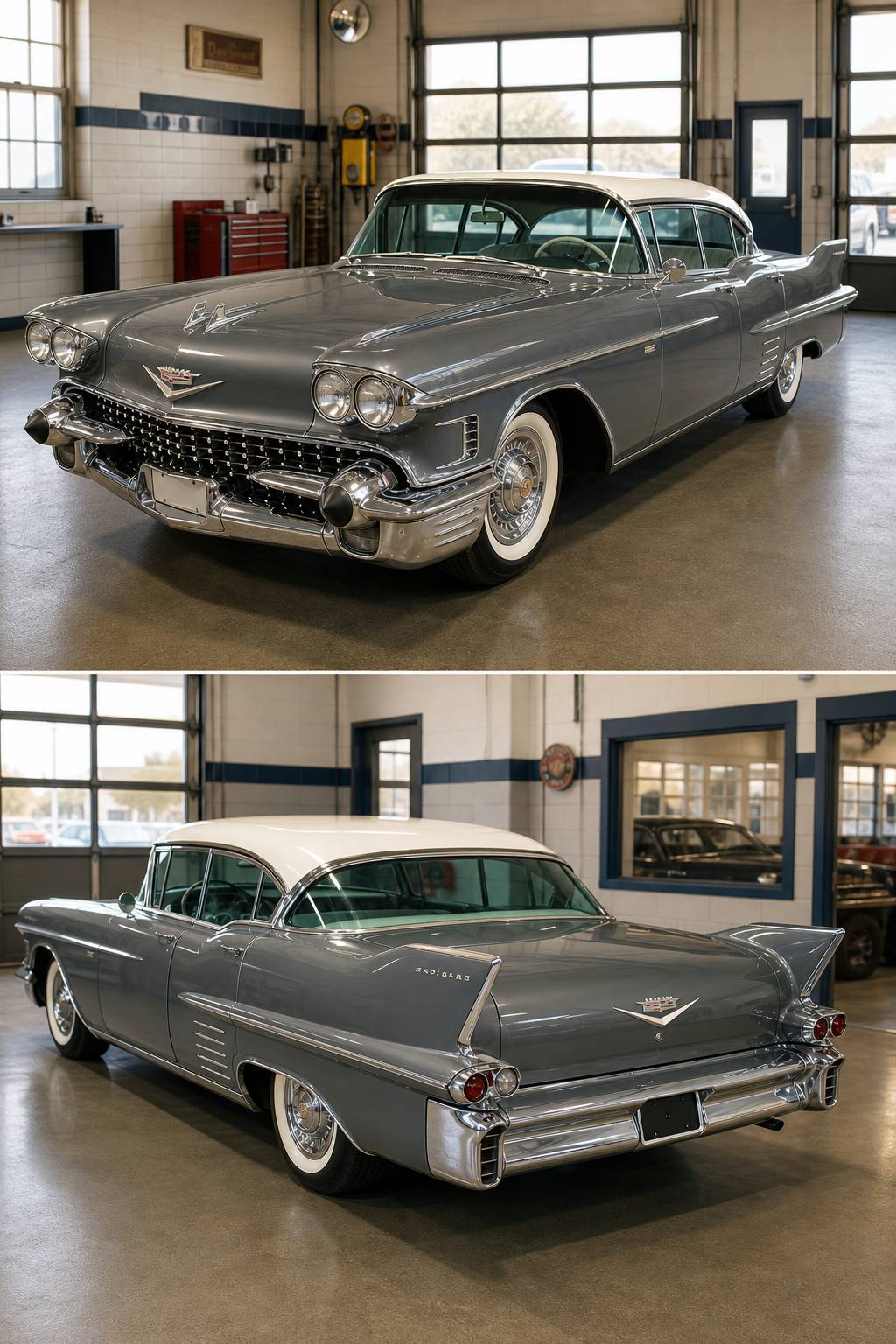 needs work 1958 Cadillac Series 62 Sedan project AI restoration vision
