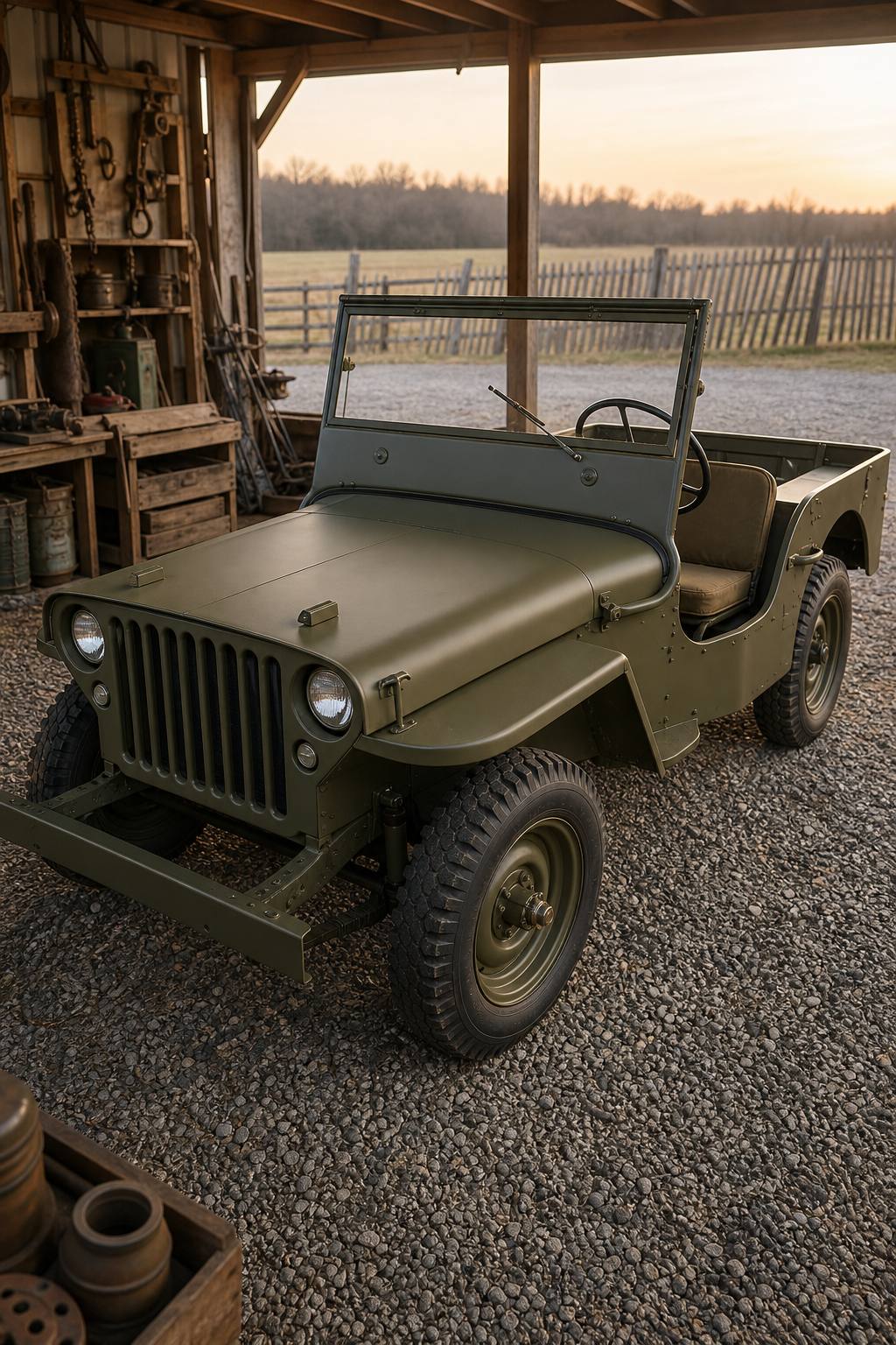 rusty 1942 Ford GPW project AI restoration vision