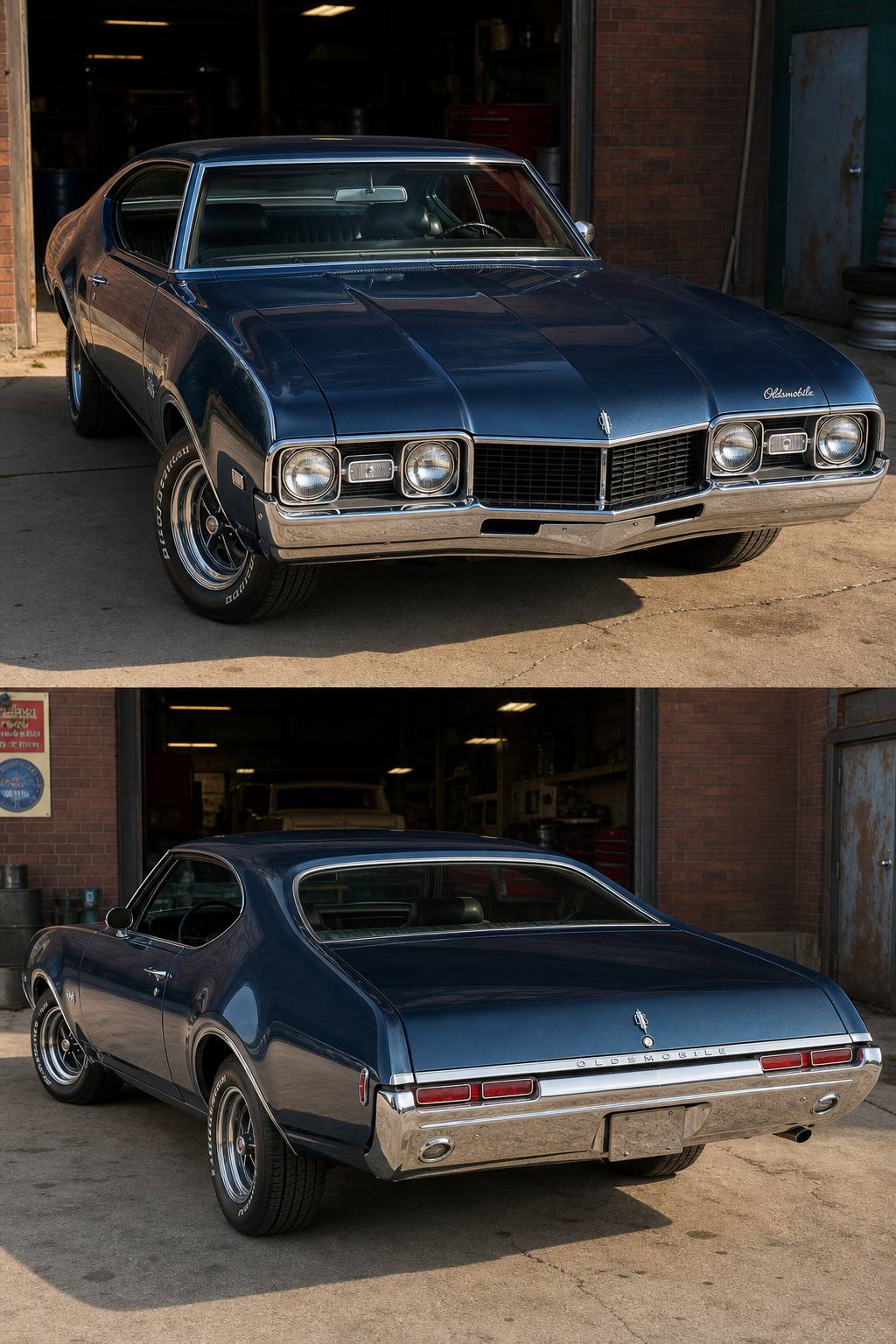 good frame 1968 Oldsmobile Cutlass S project AI restoration vision