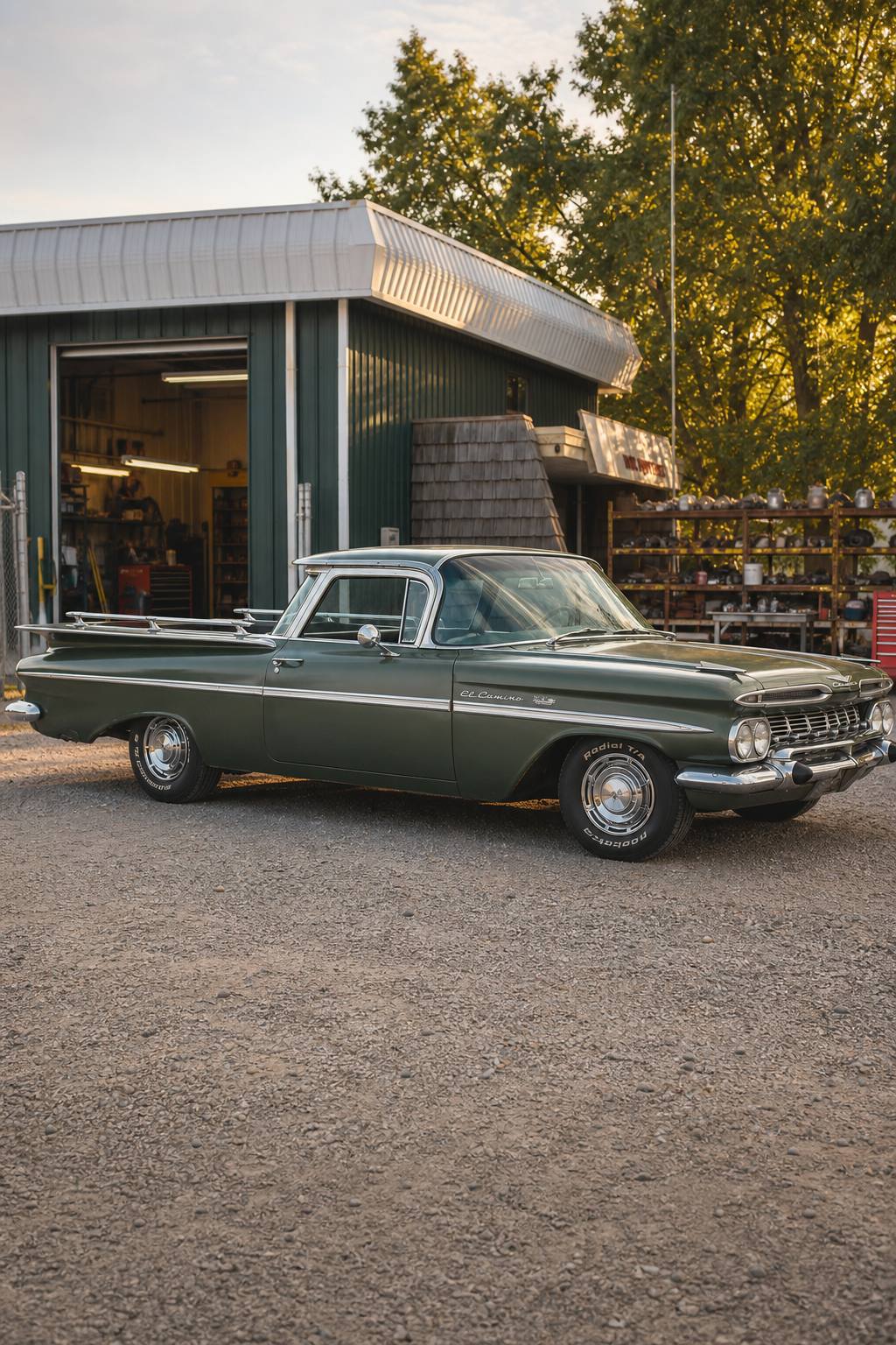 1959 Chevrolet El Camino Patina Street Rod AI restoration vision