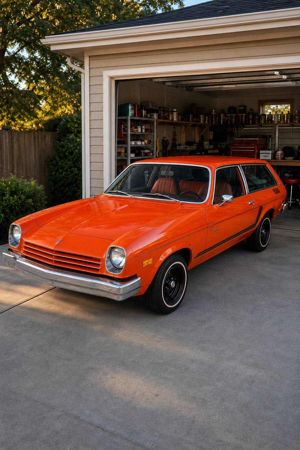 original, no rust 1976 Chevrolet Vega project AI restoration vision