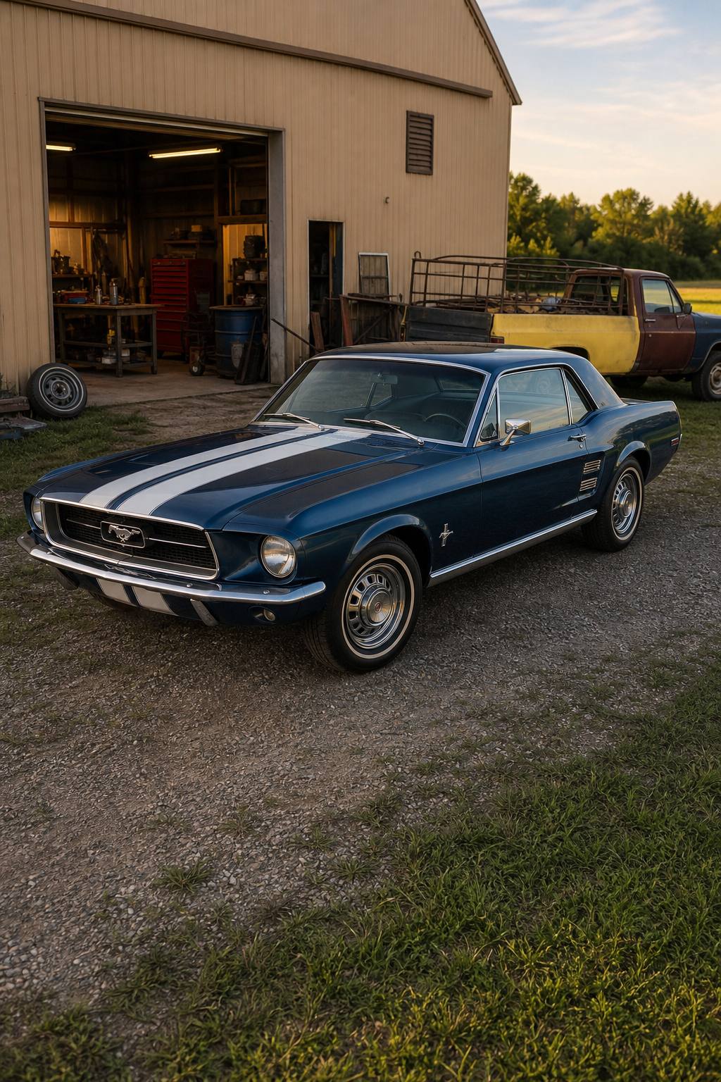 running 1967 Ford Mustang project AI restoration vision