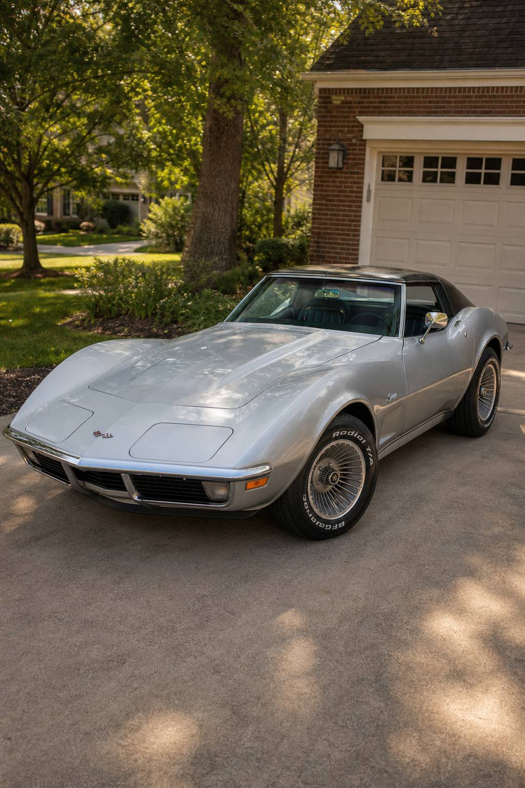 low miles 1974 Chevrolet Corvette LS4 Project AI restoration vision