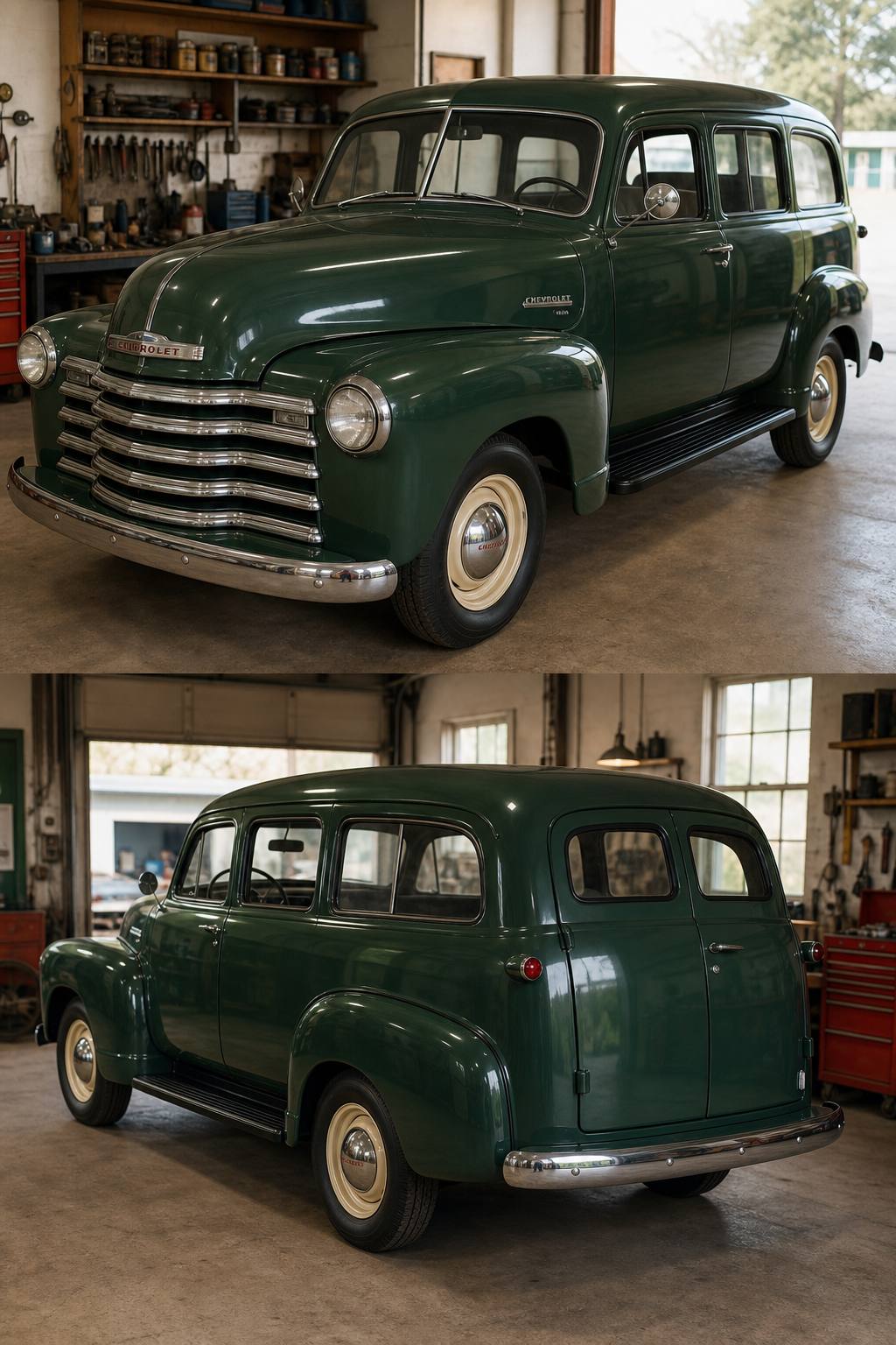 hard to find 1951 Chevrolet Pickups project AI restoration vision