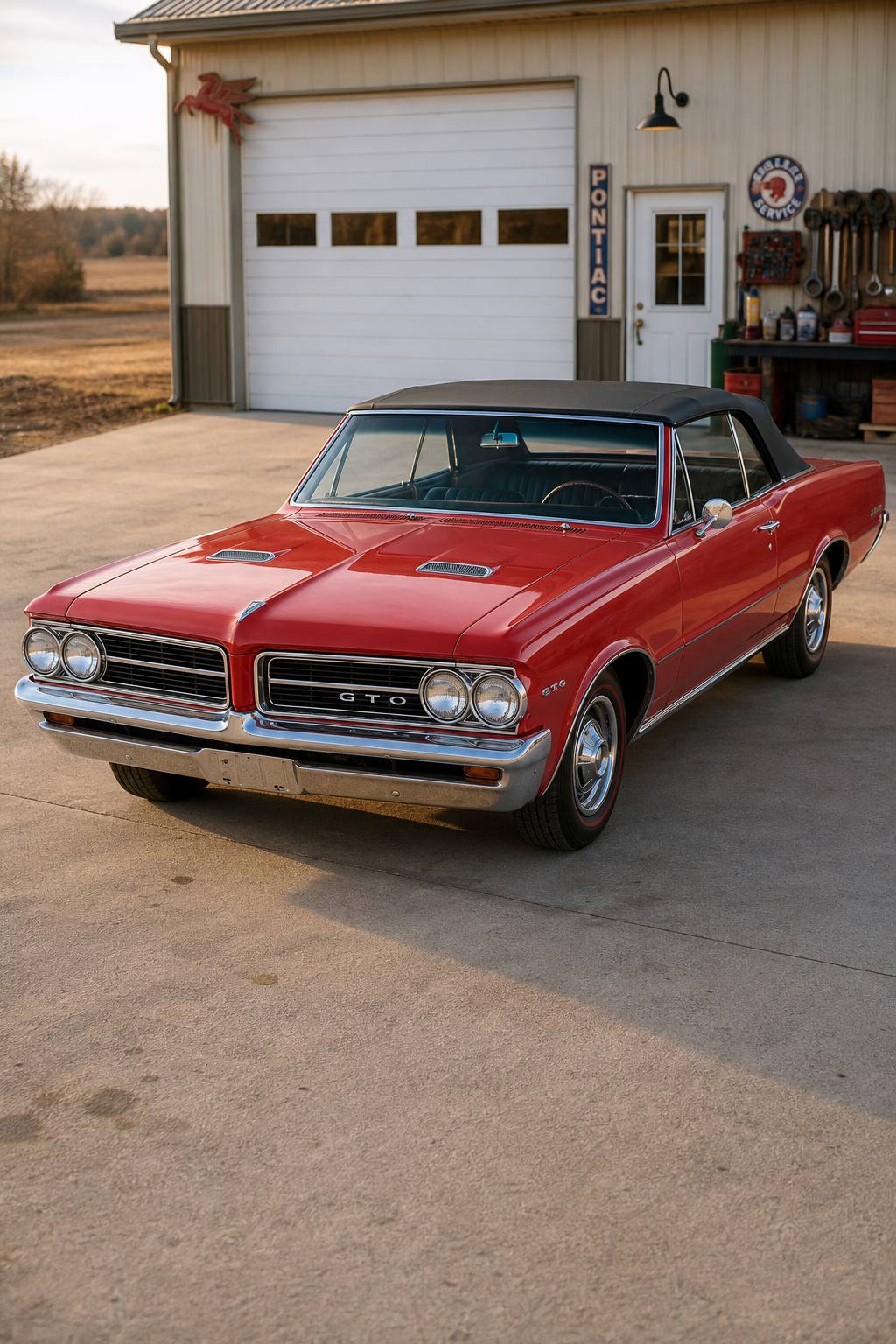 solid 1964 Pontiac GTO convertible project AI restoration vision