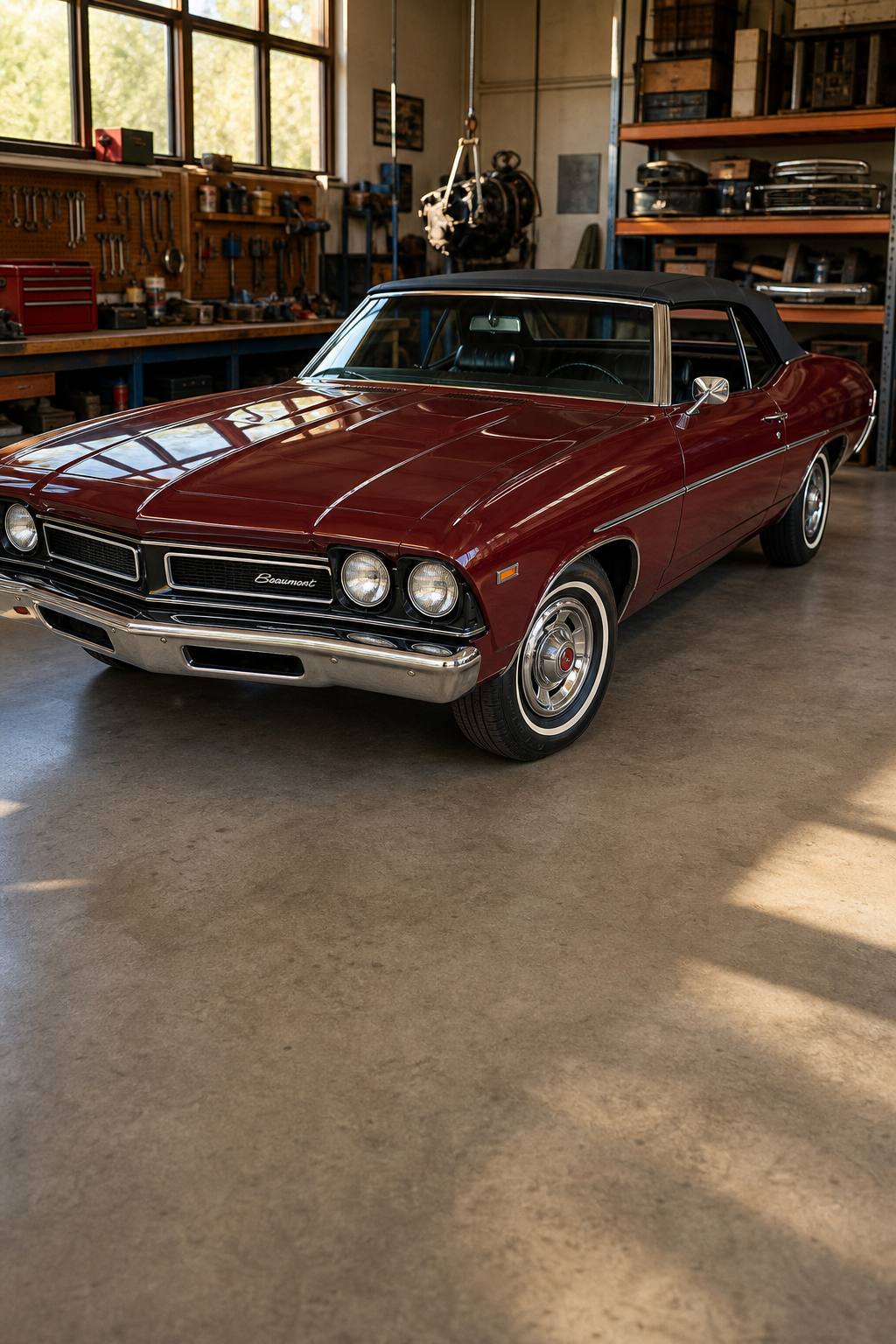 rare 1969 Beaumont convertible project AI restoration vision