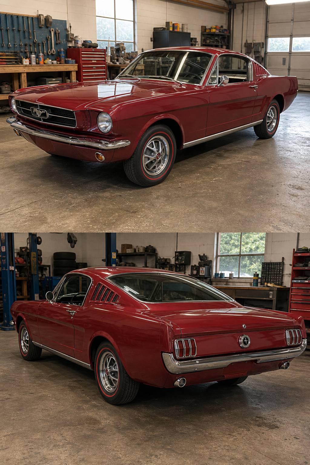 barn find 1965 Ford Mustang project AI restoration vision
