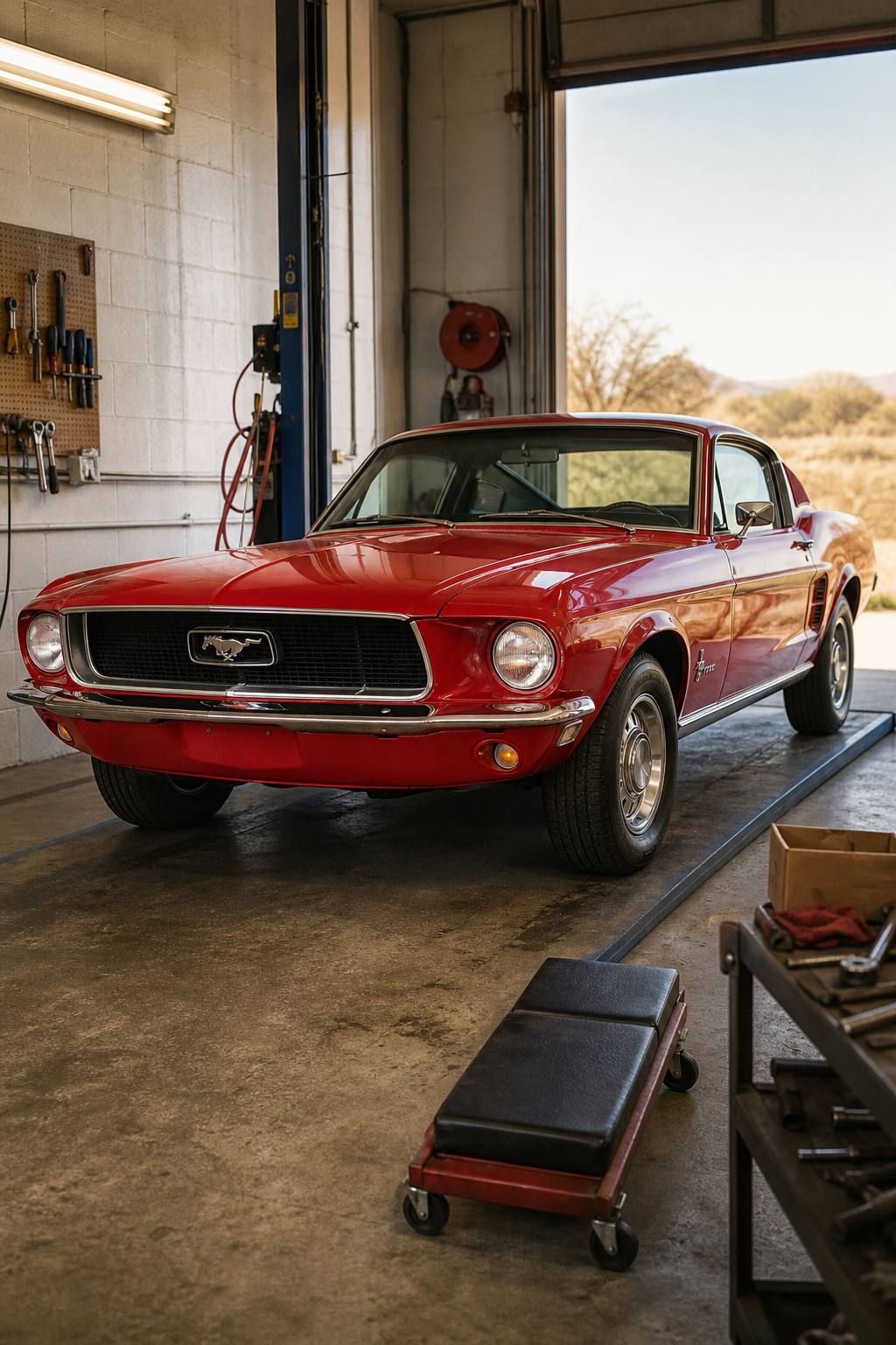 very solid 1968 Ford Mustang fastback project AI restoration vision