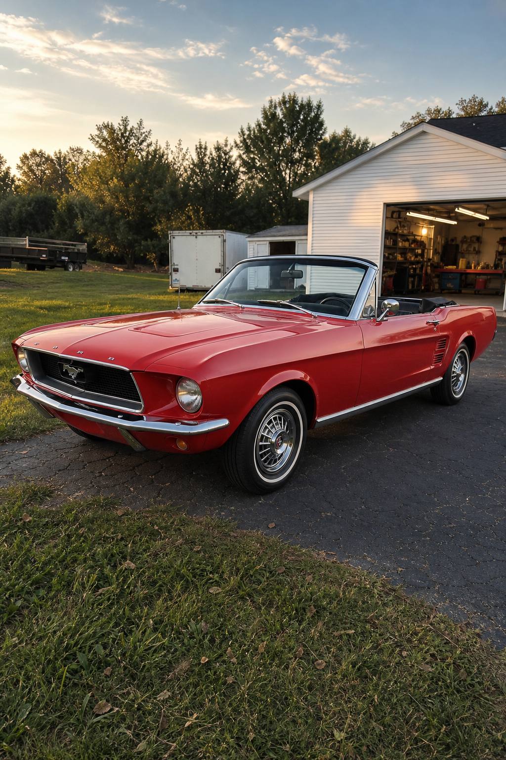 original shape 1967 Ford Mustang project AI restoration vision