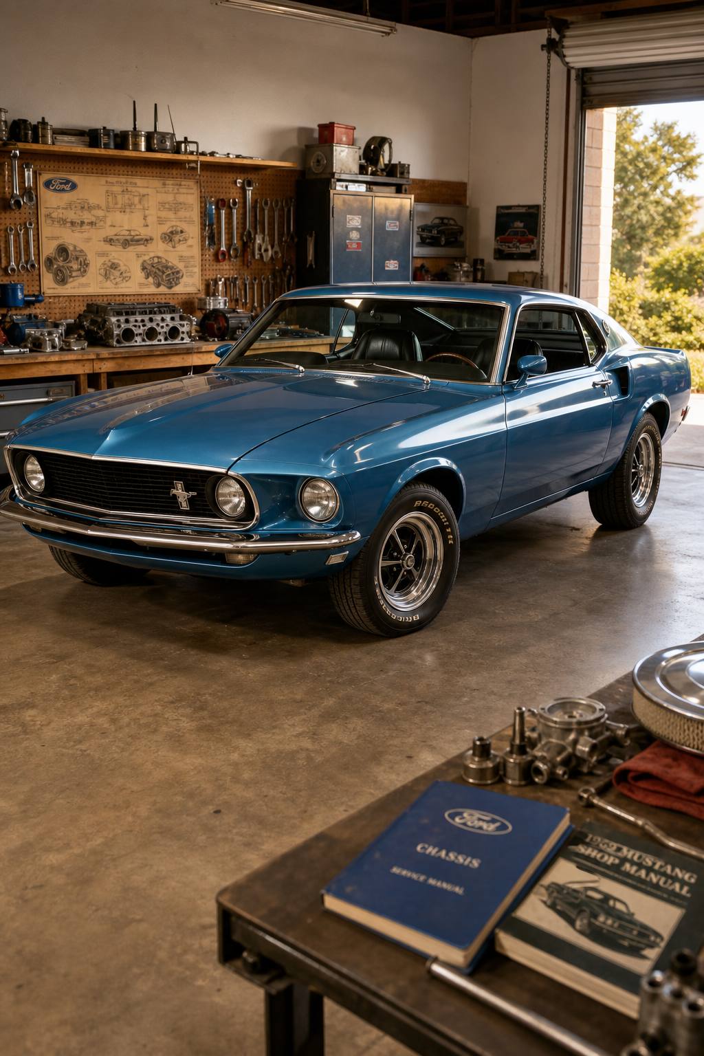 very straight 1969 Ford Mustang project AI restoration vision