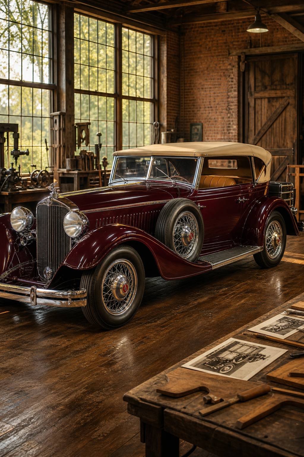 custom bodied 1934 Packard Model 1108 Dietrich Victoria project AI restoration vision