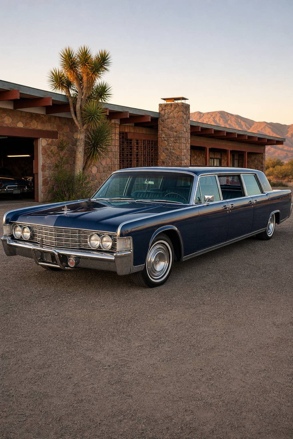 interior fire 1965 Lincoln Continental Lehmann Peterson limousine project AI restoration vision