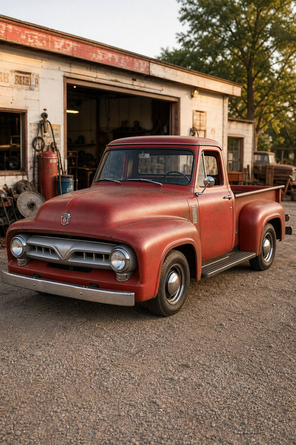 1953 Ford F 100 50th Anniv. Edition Patina Project Truck AI restoration vision
