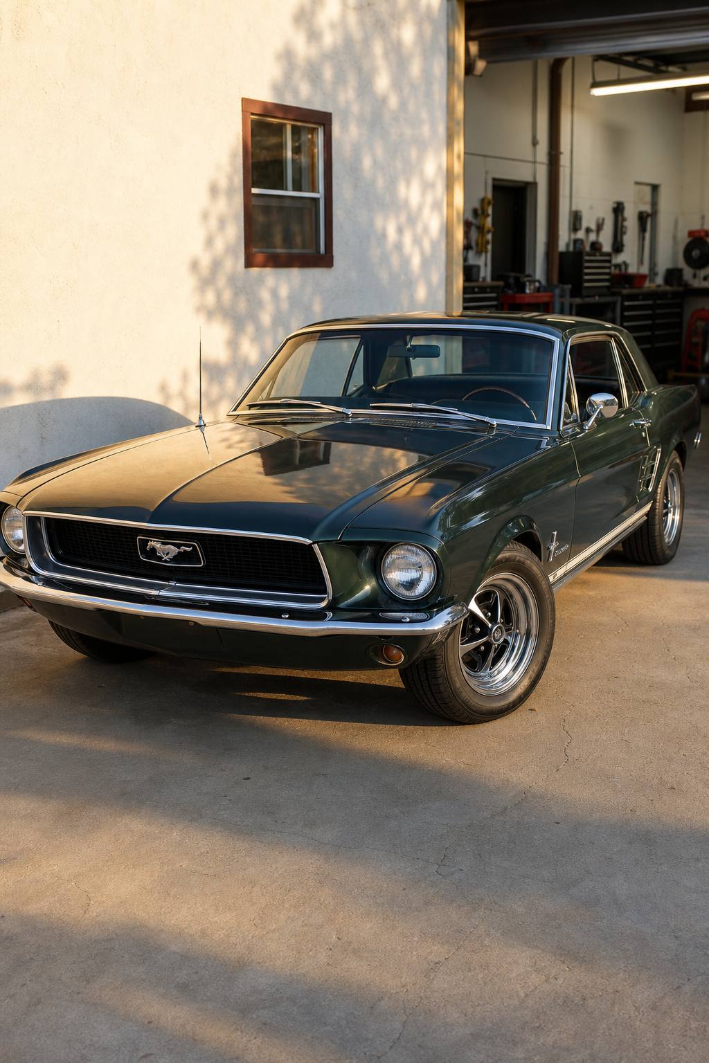 solid 1968 Ford Mustang Coupe project AI restoration vision