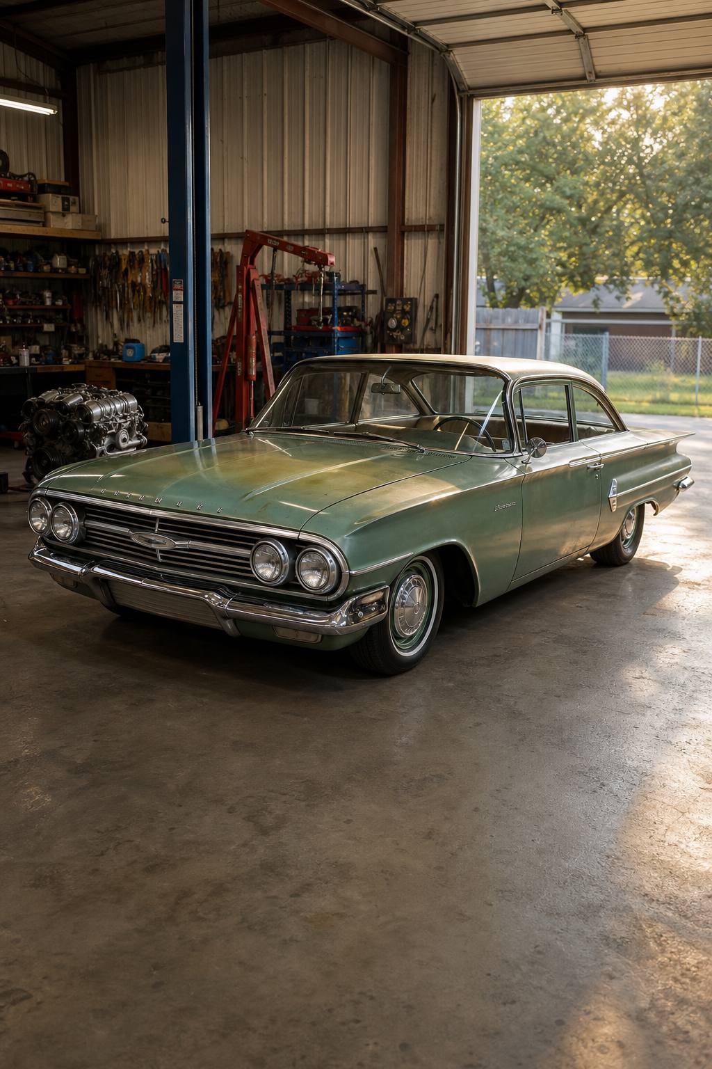 original paint 1960 Chevrolet Biscayne project AI restoration vision