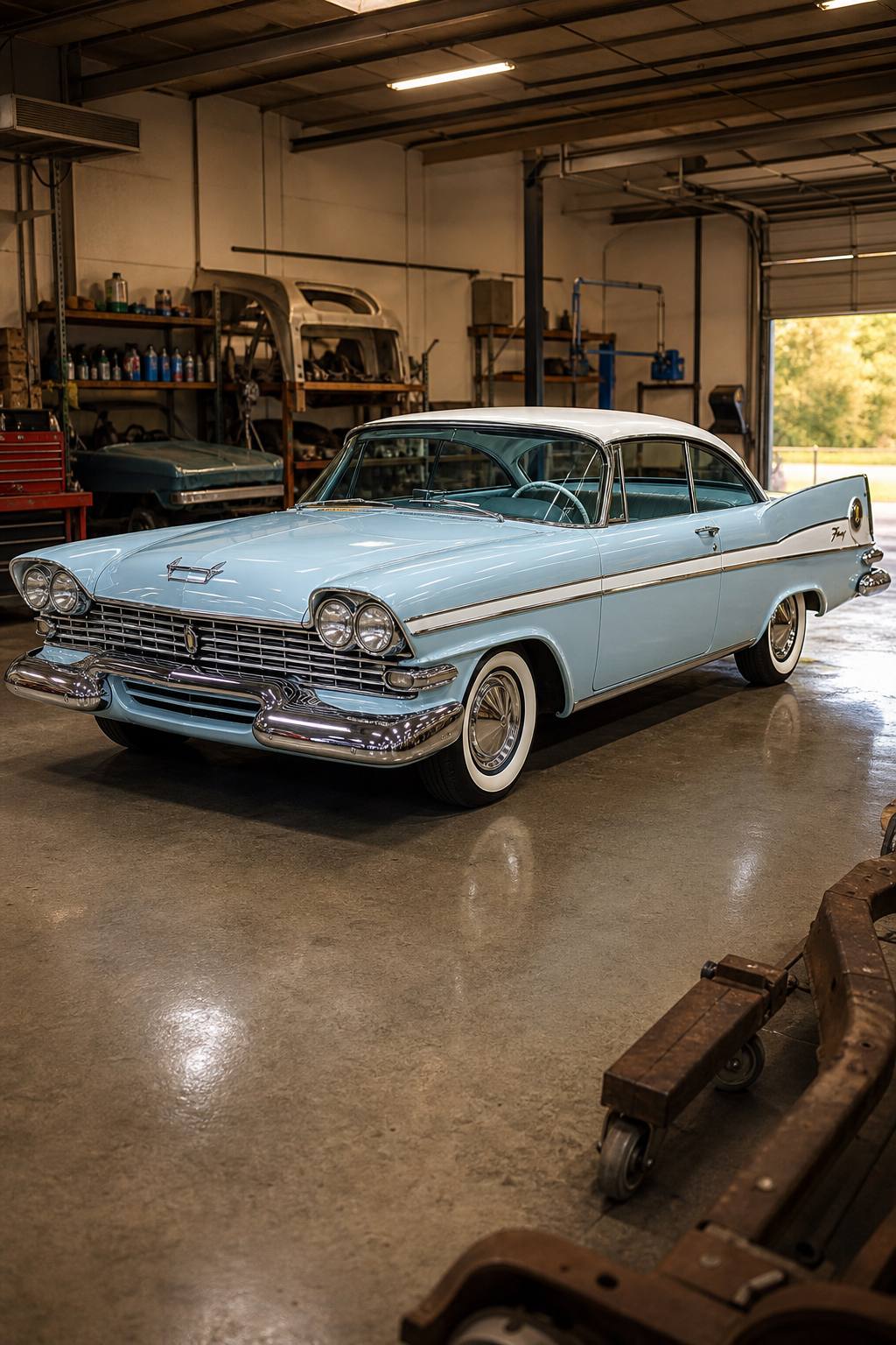 rare 1959 Plymouth Sport FURY project AI restoration vision