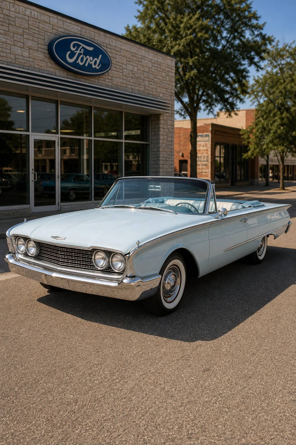 needs restoration 1960 Ford Sunliner Convertible AI restoration vision