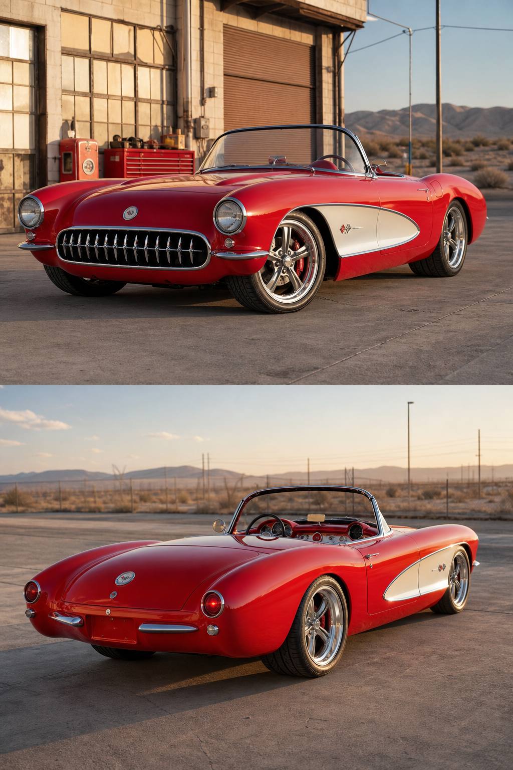 1957 Chevrolet Corvette Restomod Project Paul Newman Frame AI restoration vision
