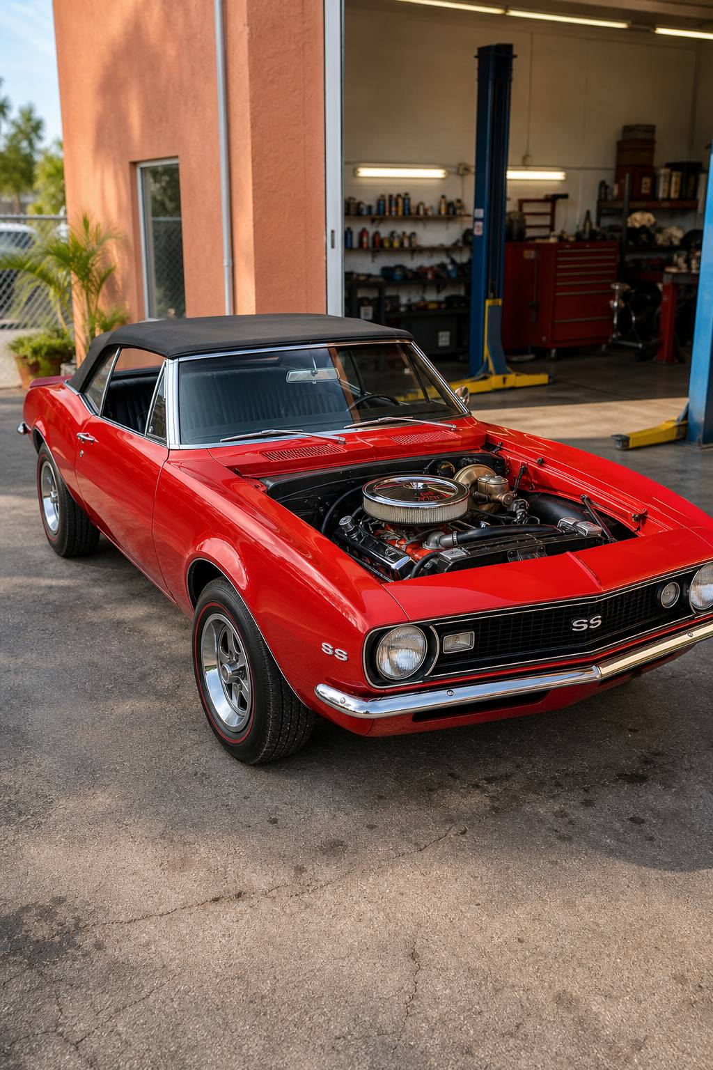 missing engine 1967 Chevrolet Camaro SS convertible project AI restoration vision