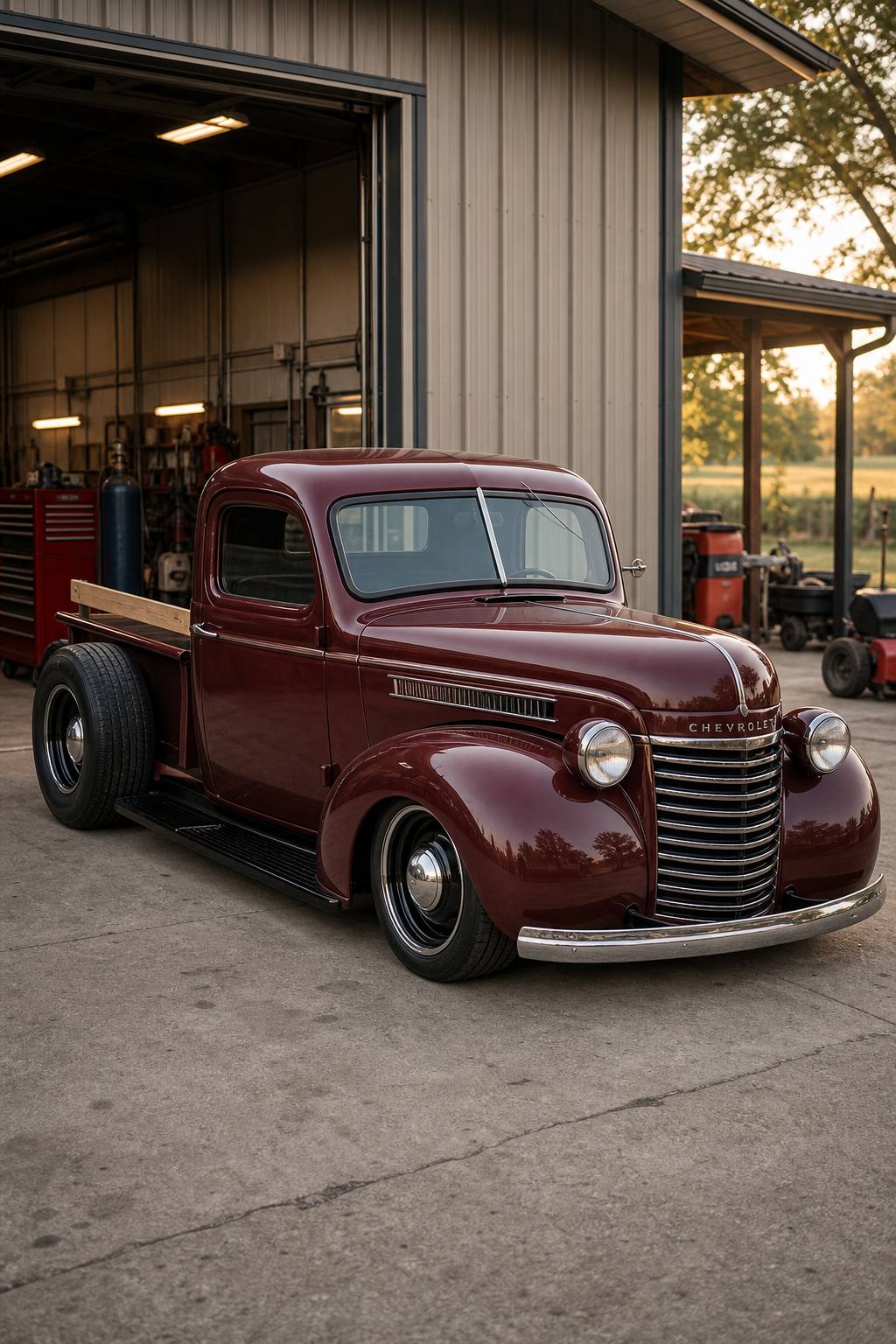 solid 1940 Chevrolet Pickup hot rod project AI restoration vision