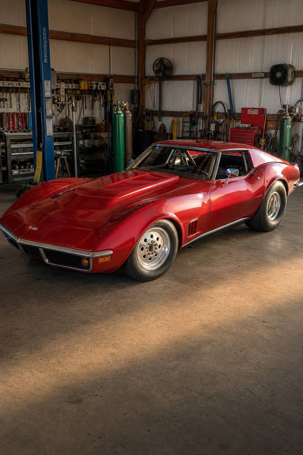 pro street 1971 Chevrolet Corvette project AI restoration vision