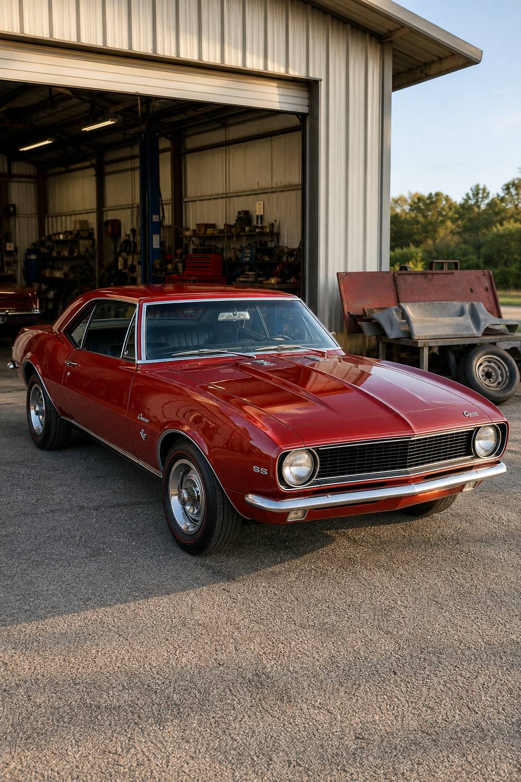 deluxe interior 1967 Chevrolet Camaro project AI restoration vision