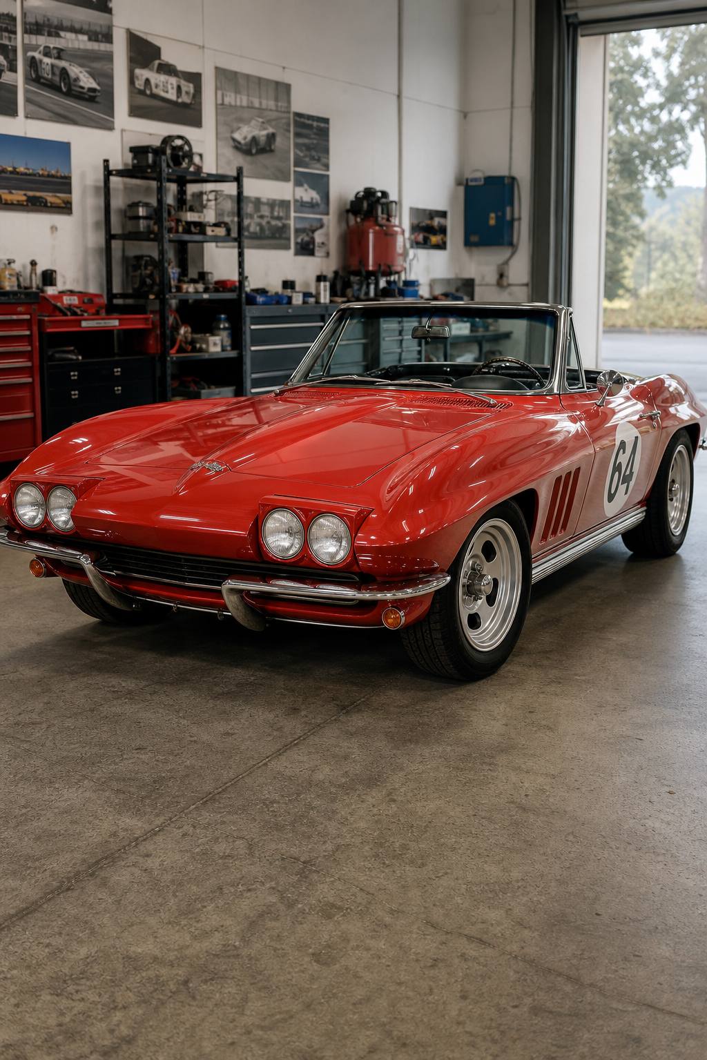 needs complete restoration 1964 Chevrolet Corvette Convertible project AI restoration vision
