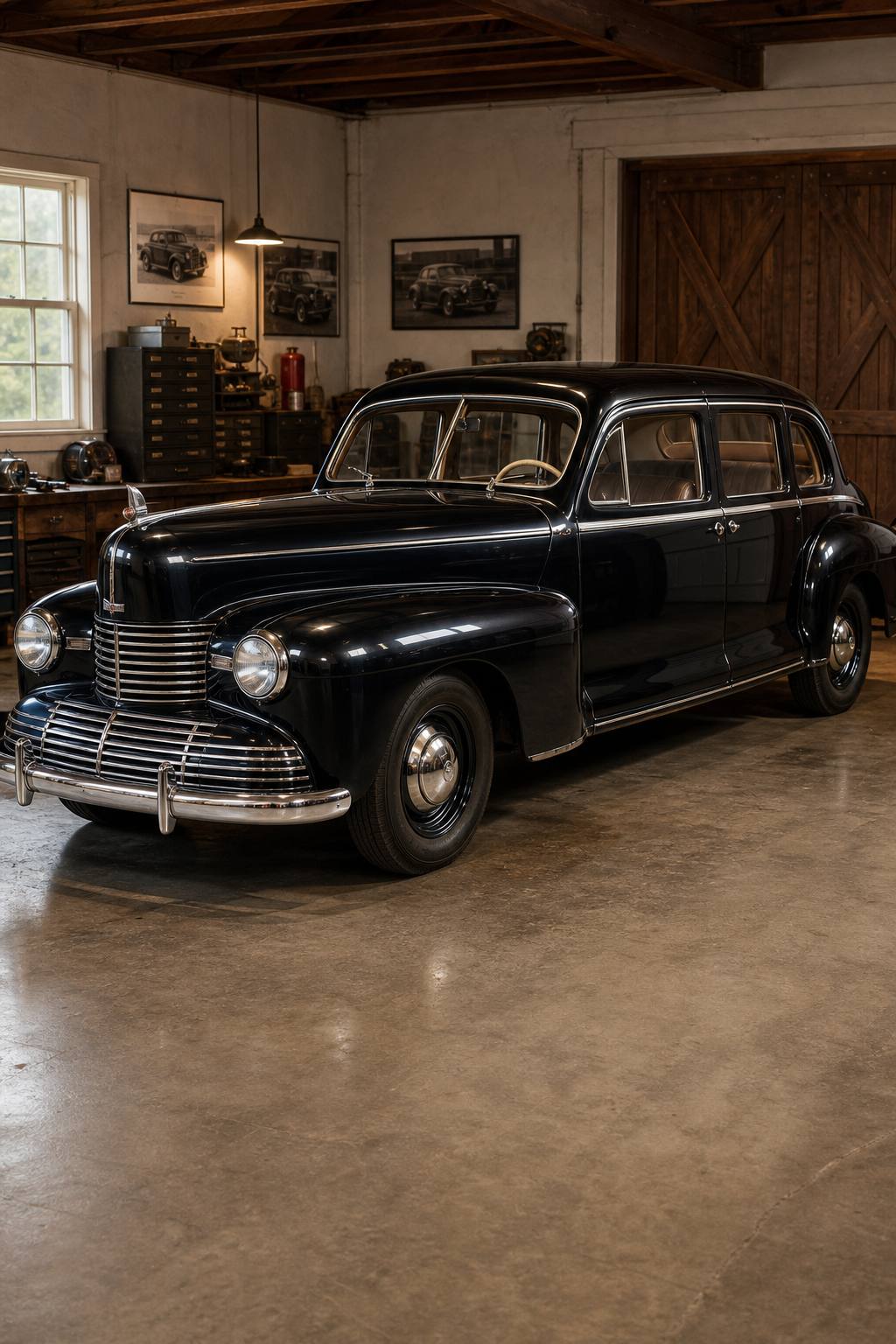 lriginal survivor 1942 Lincoln Custom Limousine solid project AI restoration vision