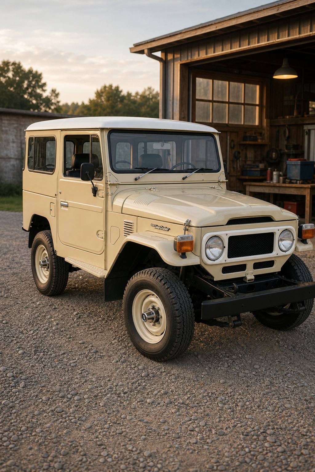 solid 1982 Toyota Land Cruiser BJ42 project AI restoration vision