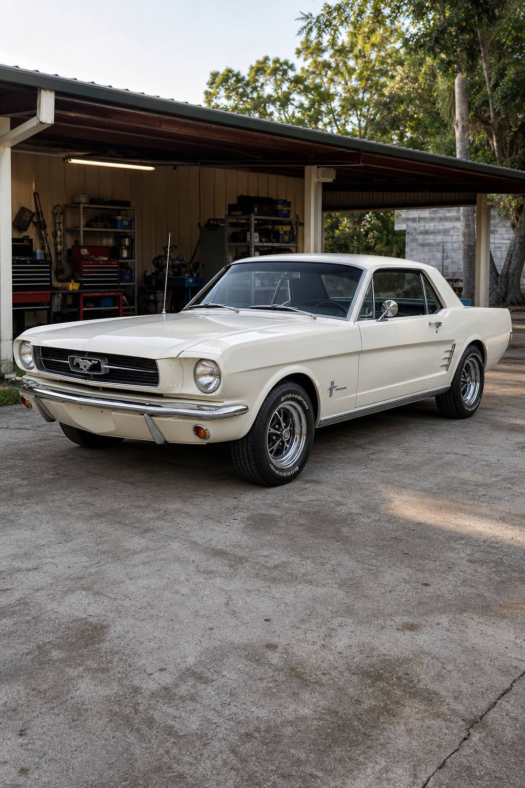 quite solid 1966 Ford Mustang Project AI restoration vision