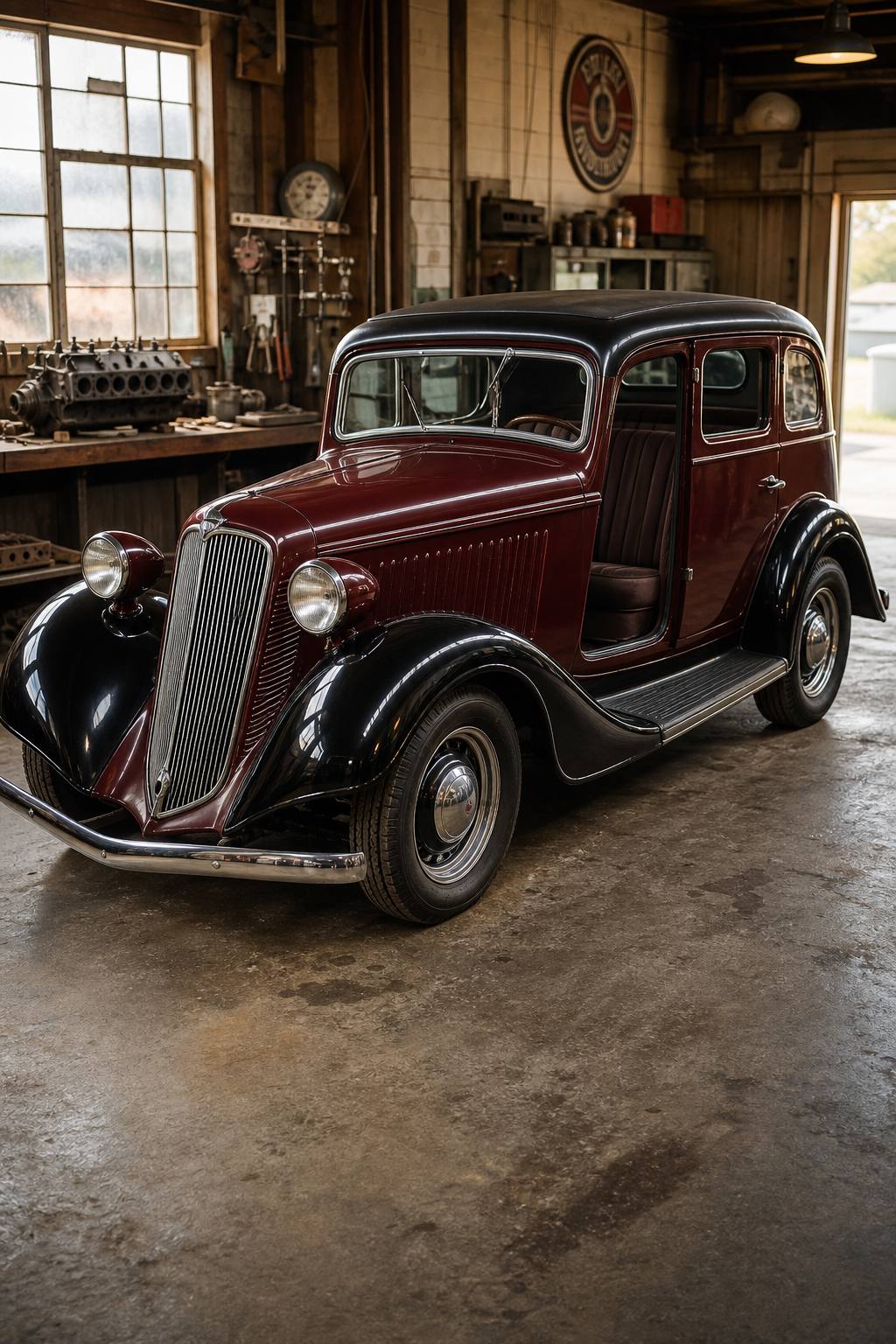 solid 1934 Studebaker Dictator project AI restoration vision