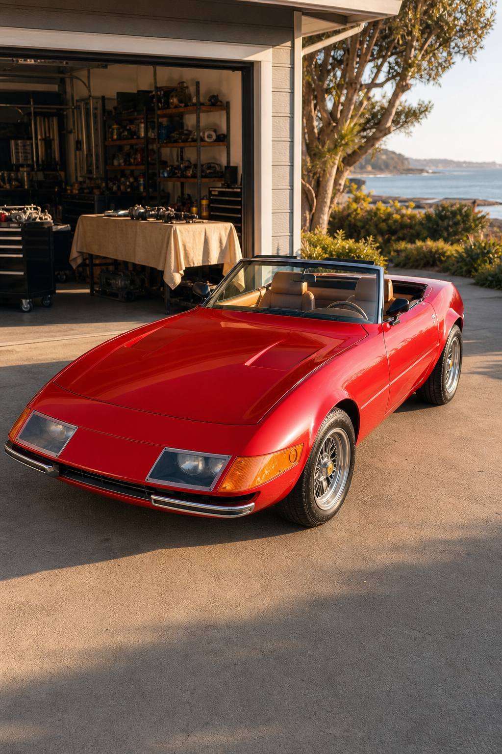 needs TLC 1972 Ferrari Daytona Spyder Replica project AI restoration vision
