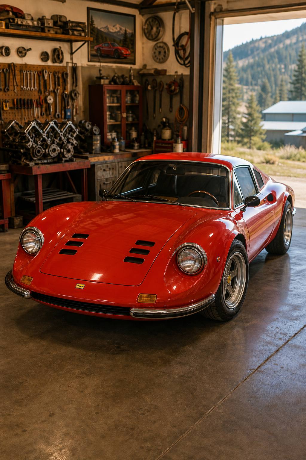 barn find 1972 Ferrari Dino 246 GT Replica project AI restoration vision