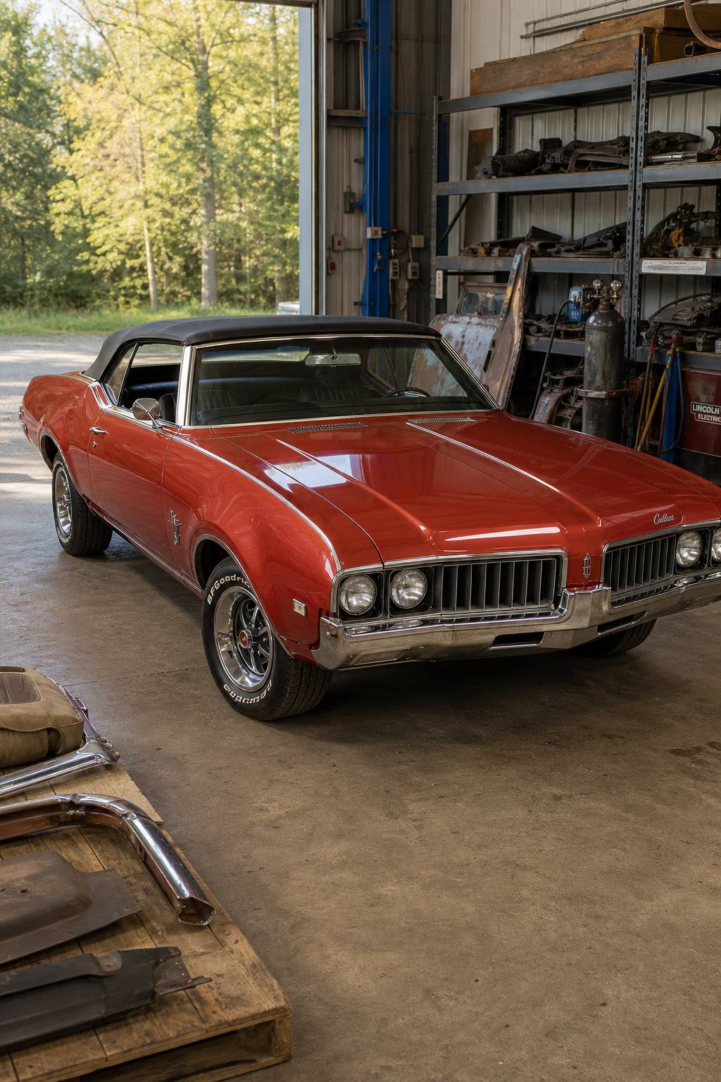 needs total restoration 1969 Oldsmobile Cutlass Convertible project AI restoration vision