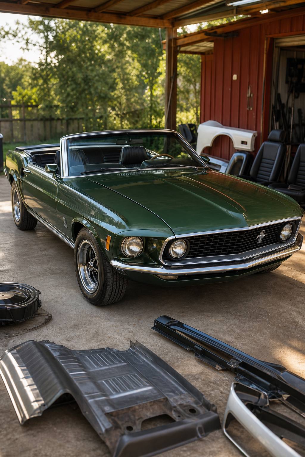 1969 Ford Mustang Convertible AI restoration vision