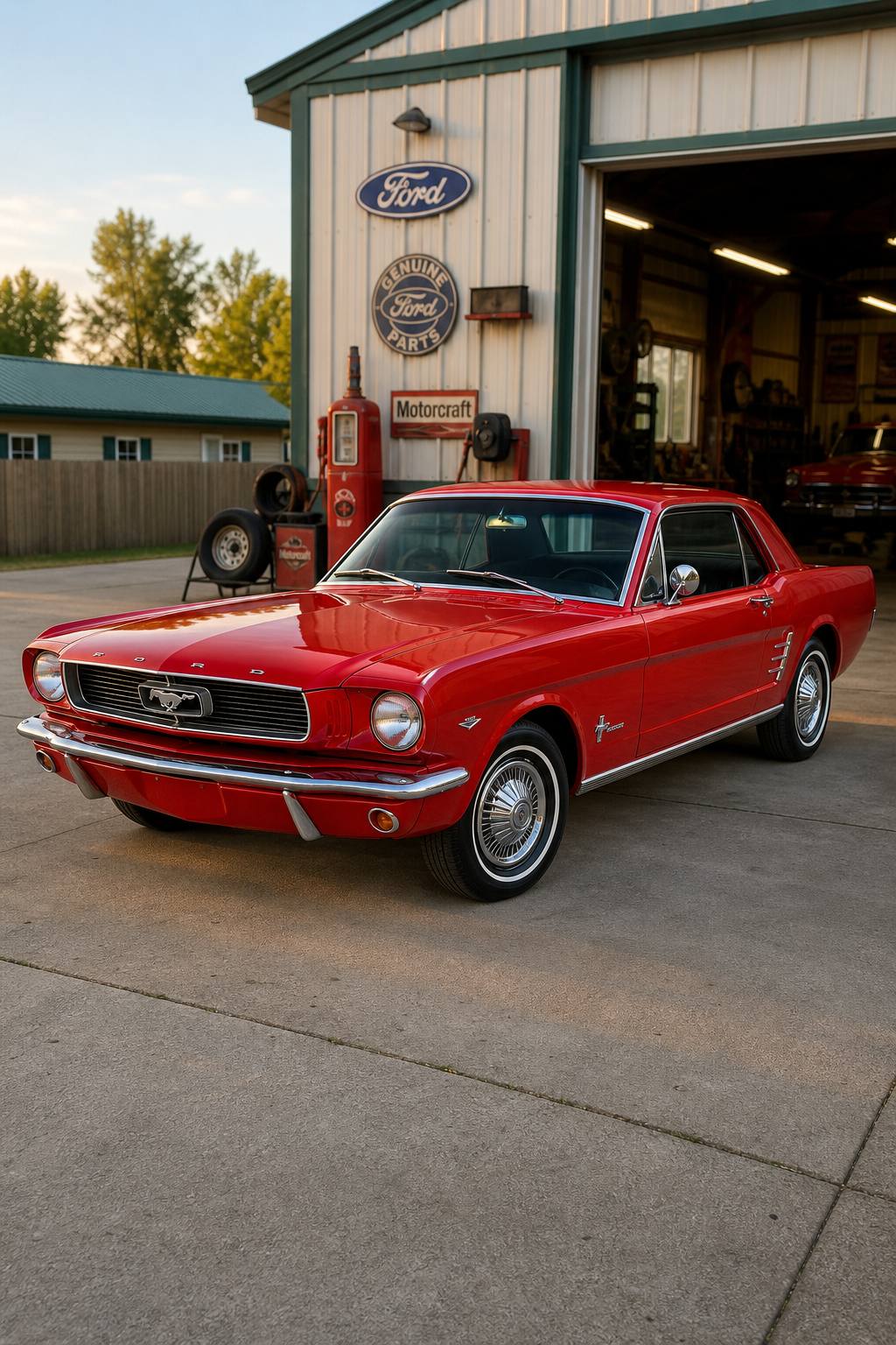 little rust 1966 Ford Mustang project AI restoration vision