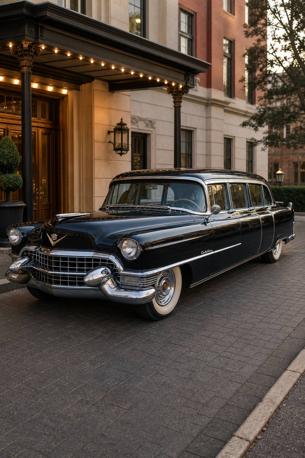 rare 1955 Cadillac FLEETWOOD limousine project AI restoration vision