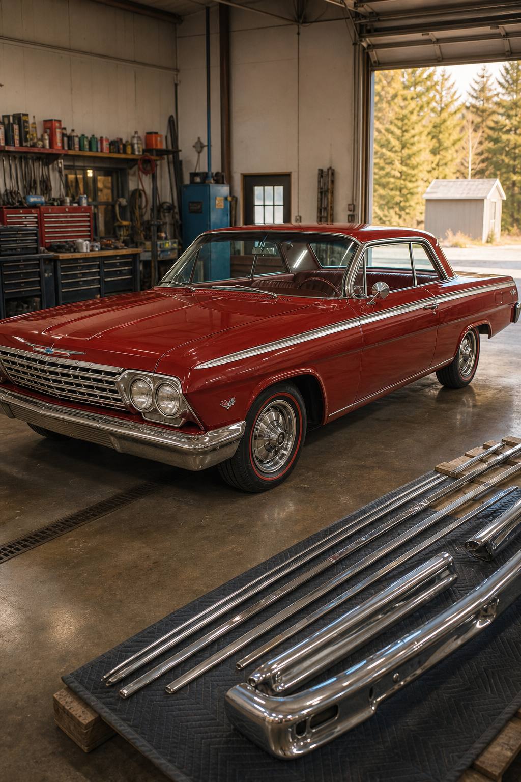 starts and drives 1962 Chevrolet Impala Sport coupe project AI restoration vision