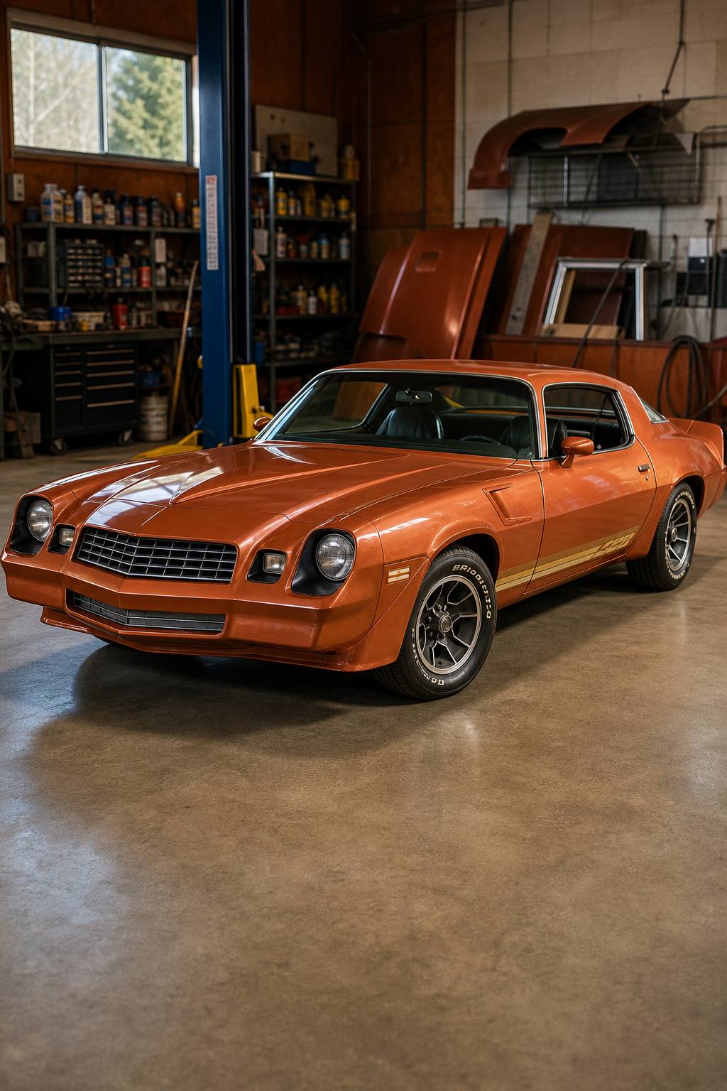 rare color combo 1980 Chevrolet Camaro Z28 project AI restoration vision