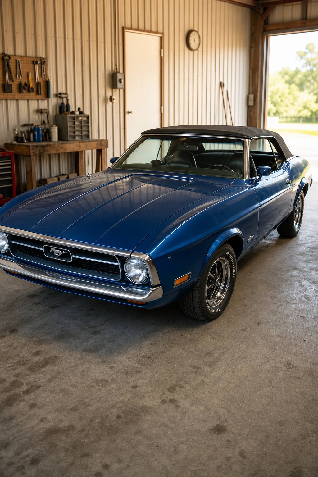 surface rust 1971 Ford Mustang project AI restoration vision