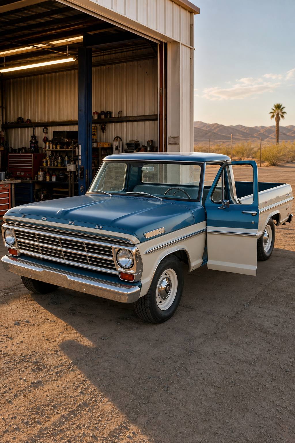 solid 1969 Ford F 100 project AI restoration vision