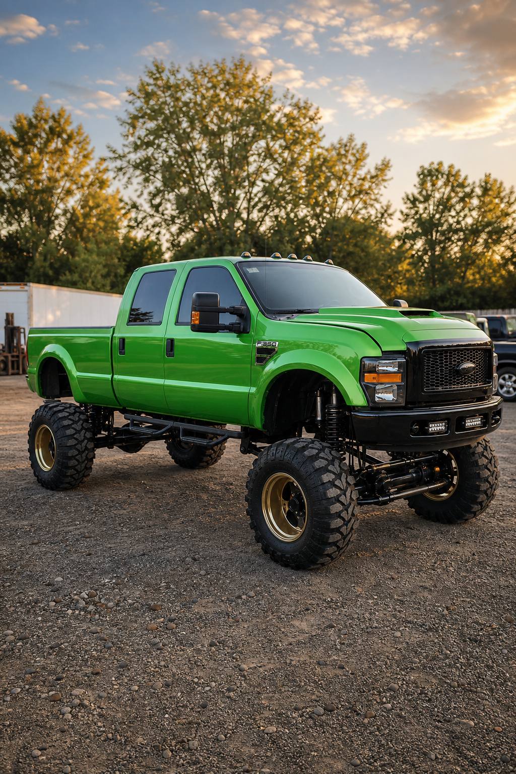 running 2000 Ford F 350 monster truck project AI restoration vision
