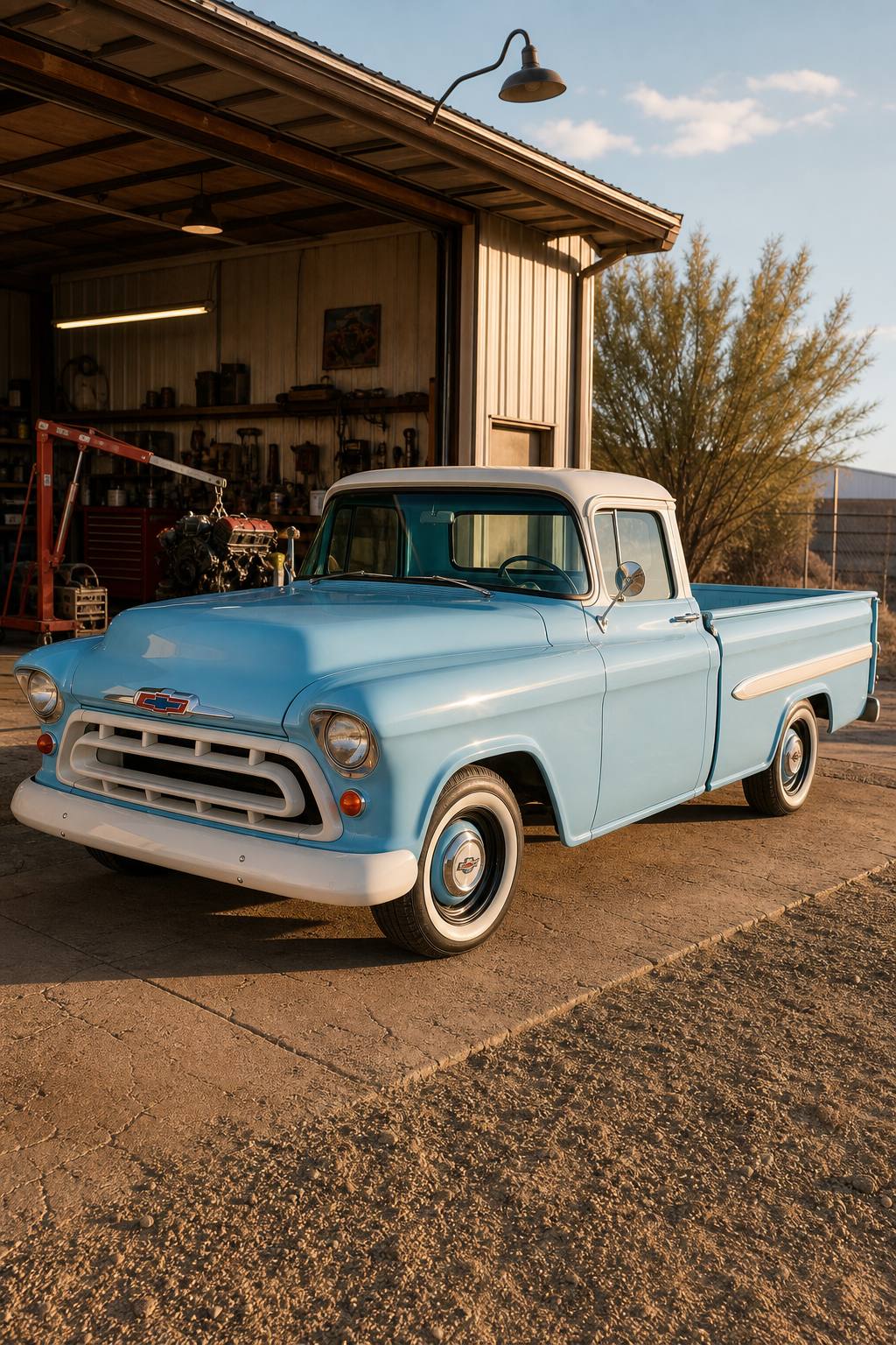 needs engine 1955 Chevrolet Pickup project AI restoration vision