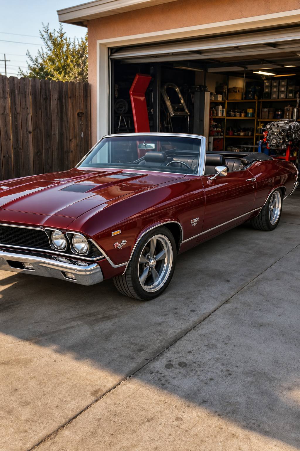 rust free 1969 Chevrolet Chevelle extra parts project AI restoration vision