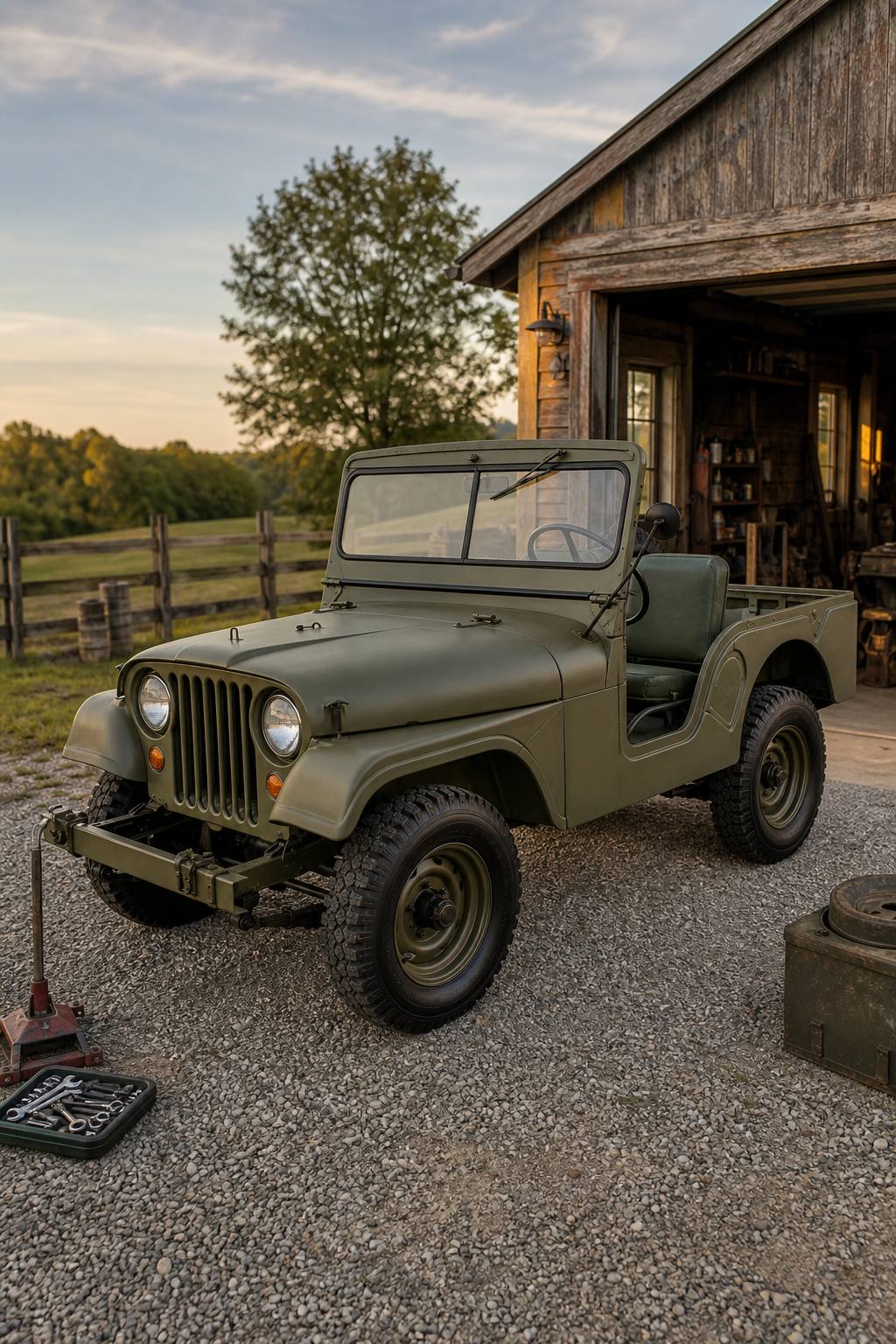 needs restoration 1952 Jeep M38A1 project AI restoration vision