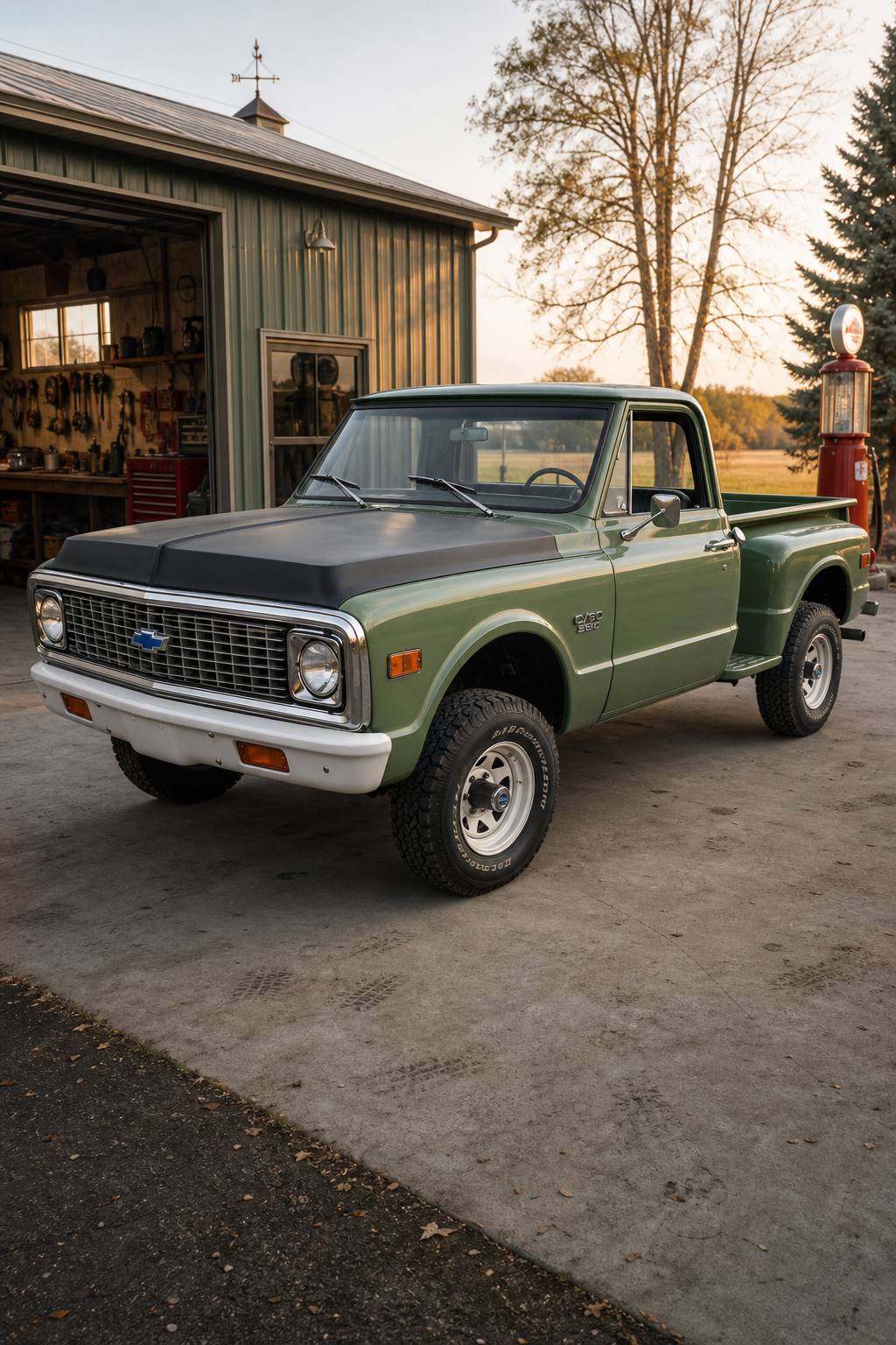 needs TLC 1972 Chevrolet C10 Shortbed Stepside project AI restoration vision