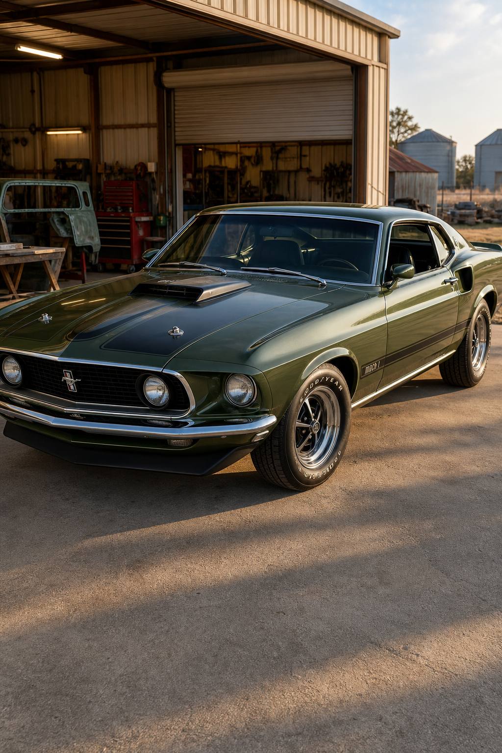 1969 Ford Mustang Mach1 AI restoration vision