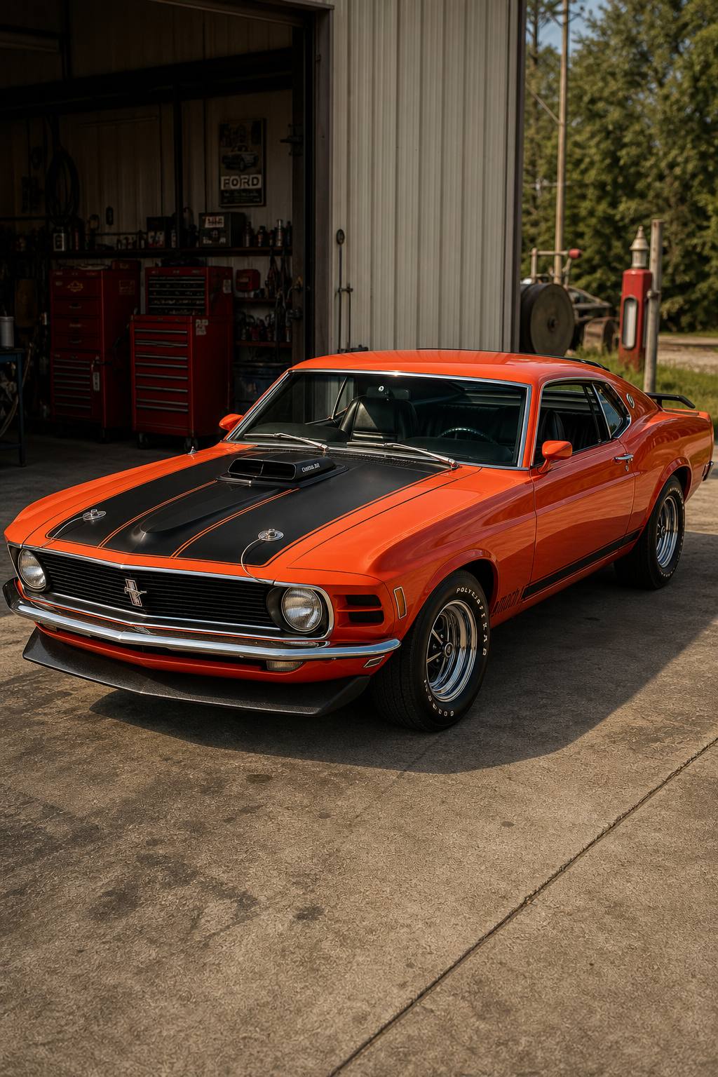 rare 1970 Ford Mustang MACH 1 project AI restoration vision