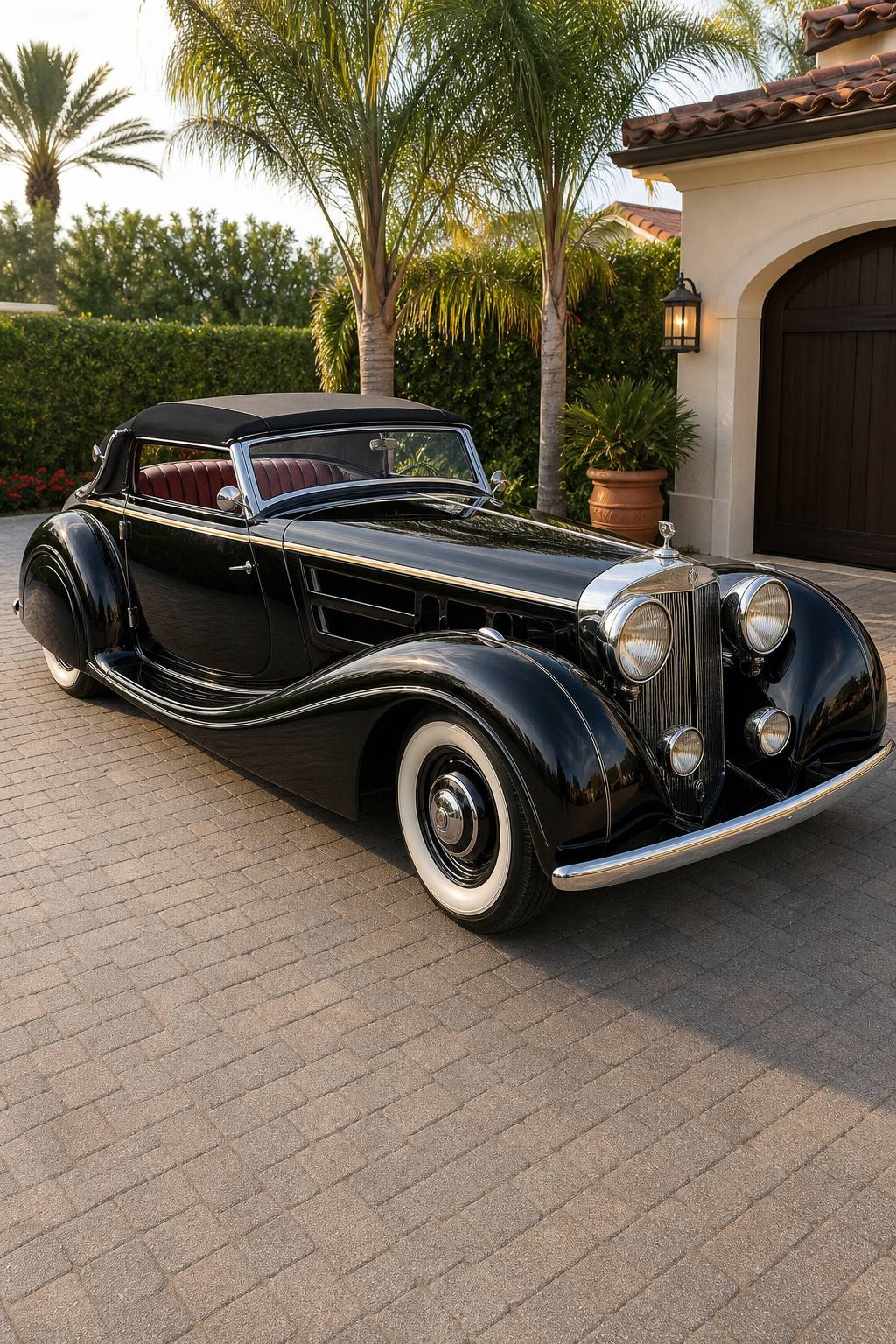 unique replica 1939 Mercedes Benz 540K Cabriolet project AI restoration vision