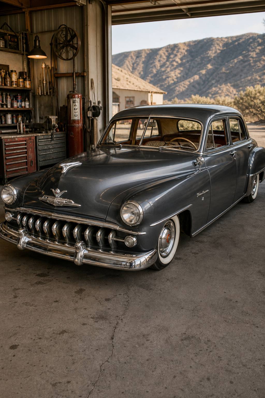 complete with Hemi 1953 DeSoto Firedome project AI restoration vision